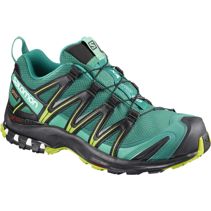 Salomon Israel XA PRO 3D GTX® W - Womens Trail Running Shoes - Green (HYMO-43267)